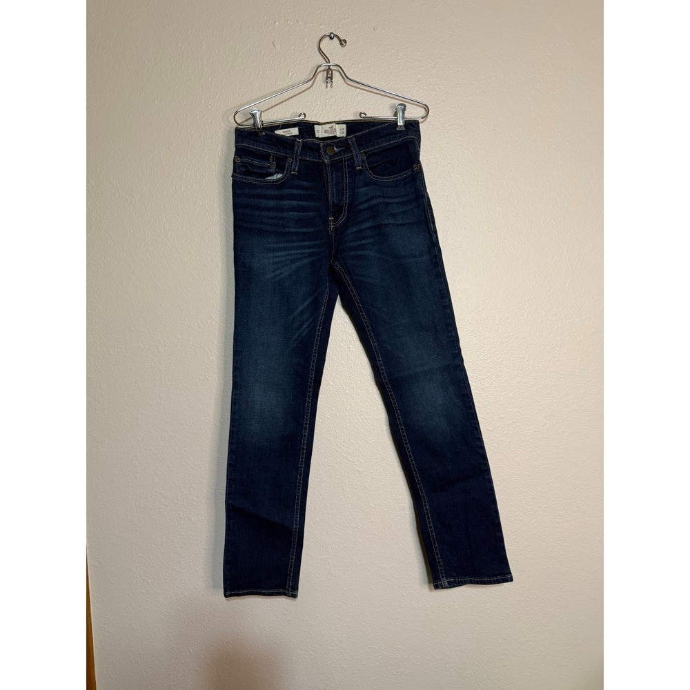 Hollister Epic Flex Skinny Jeans Dark Wash Indigo Denim 28x30 Womens